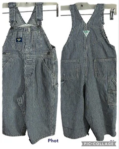 Osh Kosh B'Gosh Overall 12M Kleinkind blau weiß Nadelstreifen Vestbak Dirigent 12Y - Bild 1 von 8