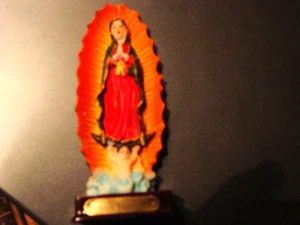 GUADALUPE FIGURINE ( 4 1/2" HIGH APPROX. ) SET OF 2 - Picture 1 of 1