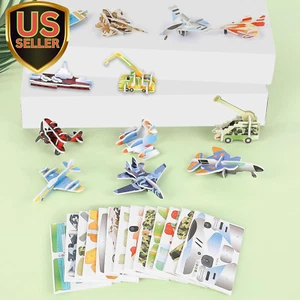 25 Pcs Educational 3D Cartoon Puzzles for Kids,3D Aircraft Learning Education... - Picture 1 of 1
