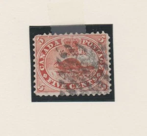 CANADA #15 First Cents Issue Fine 1859 Five Cent, Queen Victoria used, - Picture 1 of 1
