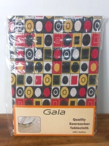 Seersucker Quality 100% Cotton Multi Shapes Table Cloth Cover 140 X 140 Cm - Picture 1 of 4