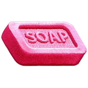 Bar Of Soap Embroidered Iron On Patch - Picture 1 of 2