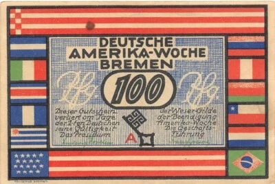 Billete Alemania / Notgeld 100 Pfennig 1923 sin circular SSM Foto 1 de 2