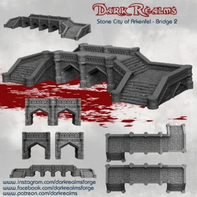 Dark Realms Arkenfel Bridge 2 Herr Der Ringe Tabletop Fantasy