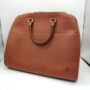 Auth Louis Vuitton Epi Sorbonne Handbag Business Bag M54518 Leather Brown LV - Picture 1 of 11