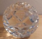 WATERFORD CRYSTAL BASKETBALL PAPERWEIGHT NBA CHICAGO BULLS 1993 WORLD CHAMPIONS