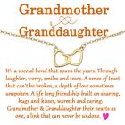 Grandmother Granddaughter Necklace Two Hearts Connected for Grandmother Gift