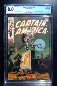 COMICS: Marvel: Captain America #113 (1969), iconic Steranko cover - CGC 8.0 - Picture 1 of 2