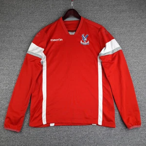 Crystal Palace Mens Shirt Small Macron Training Football Top Long Sleeve Red - Picture 1 of 6