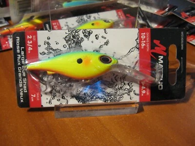 Matzuo 大号眼罩 3 英寸鱼饵潜水 10-16 英尺鹦鹉颜色 — 第 1/4 张图片