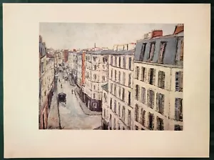 Paris Poor Neighbourhood RUE DE LA JONQUIERE MAURICE UTRILLO Lithograph Print - Picture 1 of 2