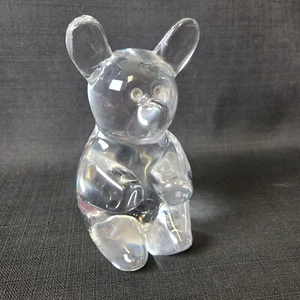 Daum France Crystal 7" Teddy Bear Figurine - Picture 1 of 8