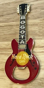 HARD ROCK CAFE *** BOGATA *** ORIGINAL RED CITY GUITAR BOTTLE OPENER MAGNET !! - Picture 1 of 1