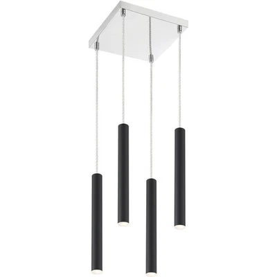 Z-Lite 917MP12-MB-LED-4SCH Forest Chandelier Matte Black - Image 1 of 4