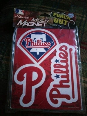 Logotipo de béisbol de los Filis de Filadelfia - Juego de 3 imanes Foto 1 de 2