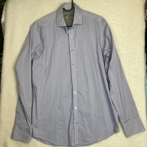 Twillory Hemd Herren 16 34-35 Performance Dress Trachten Knopfleiste blau - Bild 1 von 5