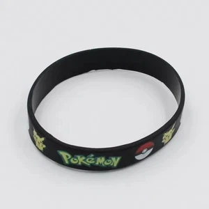 1PC Kids Pokemon TGC Wristbands Bracelets Birthday Party Favours BLACK - Imagen 1 de 1
