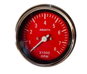Abarth Tachometer 0-8000 RPM Electronics Electric 85MM RC - Picture 1 of 3