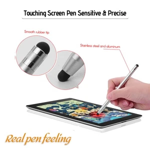 (2Black&2Silver)2 In 1 Touchscreen Stylus Pen For All Touchscreen Tablets TDW - Zdjęcie 1 z 6