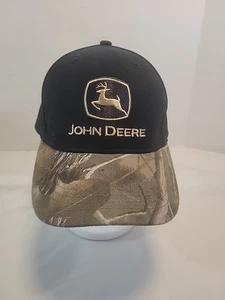 NWT John Deere Cary Frances Black W/Camouflage Strapback Embroidered Logo/Slogan - Picture 1 of 10