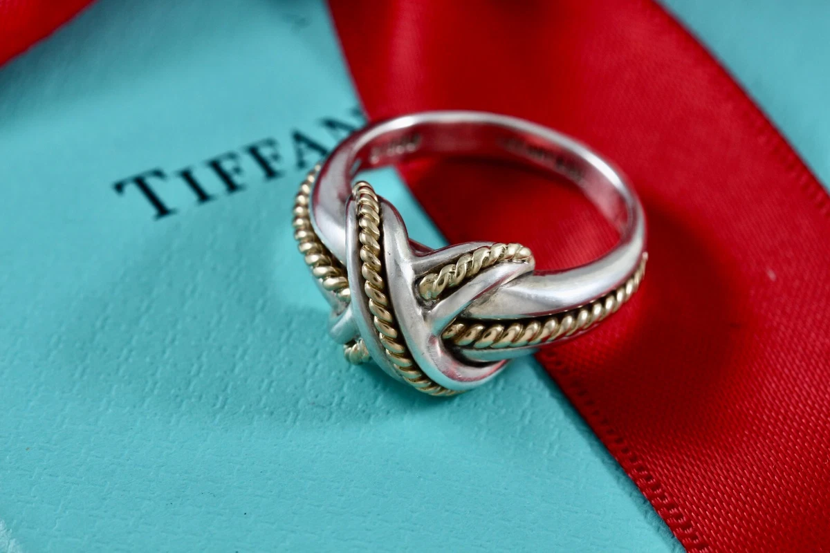 アクセサリー Tiffany & Co SV925 K18 Rope Design Ring アクセサリー Tiffany & Co SV925 K18 Rope Design Ring アクセサリー
