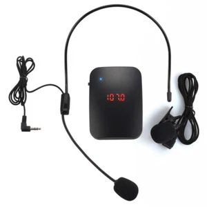 Mini Wireless Headset Lavalier Mikrofon mit Sender für FM Radio und Verstärker - Bild 1 von 11