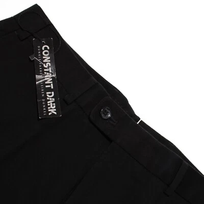Hiltl NWT Chinos / Casual Pants Size 52 36 US In Solid Black Cotton Blend Parma - Image 1 of 4