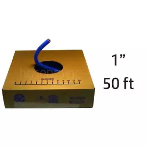 50 ft 1" ID FlexFab Silicone Heater Hose 5526 Blue 25mm 350F Radiator Coolant - Bild 1 von 1