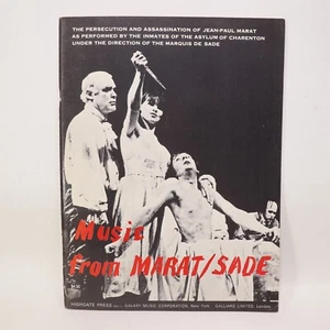 Music From Marat/Sade Songbook Sheet Music Score 1966 Highgate Press Rare - Picture 1 of 10