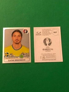 PANINI ZLATAN IBRAHIMOVIC EURO 2016 SWISS STAR VERSION STICKER MINT SWEDEN MILAN - Picture 1 of 1