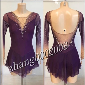 Ice skating dress/Sparkles Figure Skating Dress/Dance Twirling Tap Costume - Picture 1 of 7