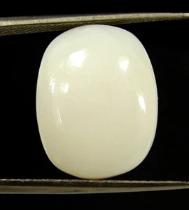 8,15 ct natürlicher weißer Opal loser Edelstein Cabochon Stein Draht Wickelstein - 13889 - Bild 1 von 2