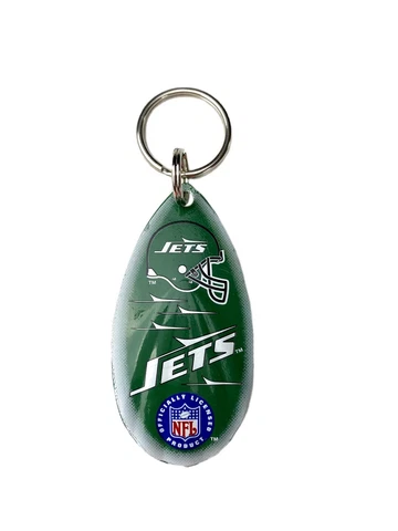 NFL Logo New York Jets Green Vintage Teardrop Spinner Keychain Cover