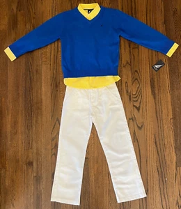 NWT Nautica Boys 3-Piece Outfit includes Sweater, Shirt & Pants 7X - Picture 1 of 9
