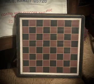 Tavola da gioco a scacchiera legno casale stile primitivo PRONTA PER ESSERE APPESA! - Foto 1 di 7