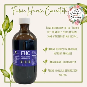 Fulvic Humic Concentrate- Large 500ml Glass Bottle- 1667 servings. - Picture 1 of 12