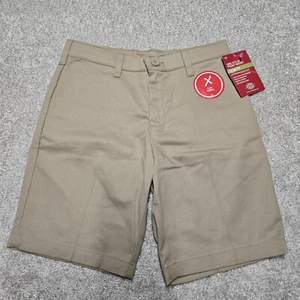 Dickies Shorts Girls 14 Beige Flex Slim Fit Flat Front Short Adjustable Waist - Picture 1 of 15