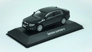 1:43 Skoda Superb II 2 black 2009 De Agostini (not Abrex, IXO) - Zdjęcie 1 z 3