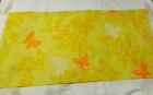 Vtg Springmaid Pillowcase Mariposa Butterfly Yellow Orange Bright