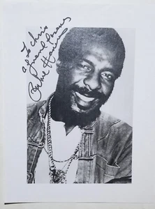 Richie Havens REAL SIGNED 8.5x11 Paper Photo COA Autographed Woodstock GeoSafari - Picture 1 of 2