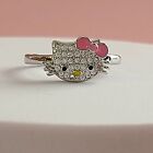 2Ct Round Cut Simulated Diamond Halo Pretty Kitty Ring 14K White Gold Plated