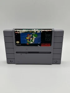Super Mario World (SNES, 1991) SNS-006 Super Nintendo Authentic And Tested - Picture 1 of 5