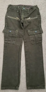 NWOT True Religion Girls Casey Olive Cargo Pants, Size 6 - Picture 1 of 5