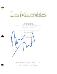 Aaron Tveit Signed Autograph Les Miserables Movie Script Screenplay - Enjolras - Picture 1 of 2