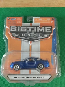 Jada Dub City Big Time Muscle 2010 Ford 10 Mustang GT Blue Wave 19 1:64 B351 - Picture 1 of 11