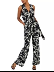 I.N.C. International Concepts Women's Size X-Large Printed Sleeveless Jumpsuit - Picture 1 of 13