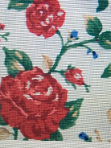 Longaberger Small Corner Basket Liner - Heirloom Floral Cover