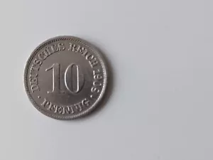 Münze Deutsches Reich 1908 10 Pfennig A - Bild 1 von 2