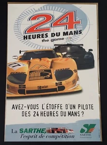 ORIGINAL 24 HEURES DU LE MANS THE GAME 1999 POSTER McLAREN F1 GTR LONGTAIL UENCO - Imagen 1 de 5