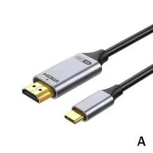 USB C to HDMI Cable, Type C to HDMI 4K Braided gold contacts Pro BLACKSYNCZE - Picture 1 of 4